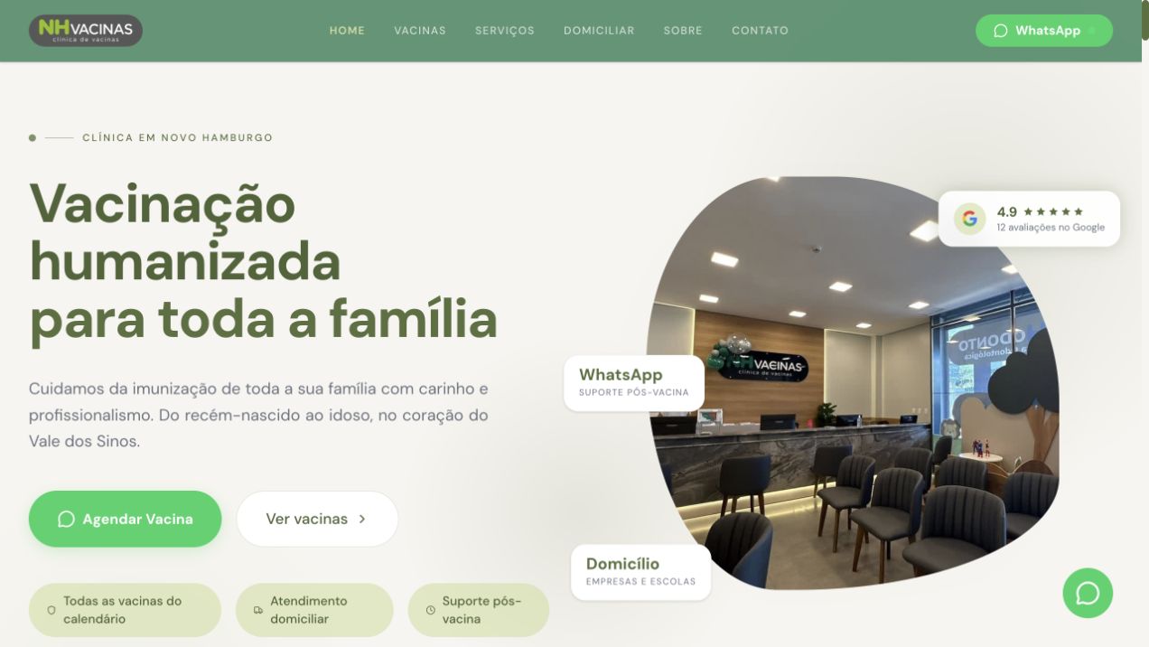 Página inicial de Biomo NH