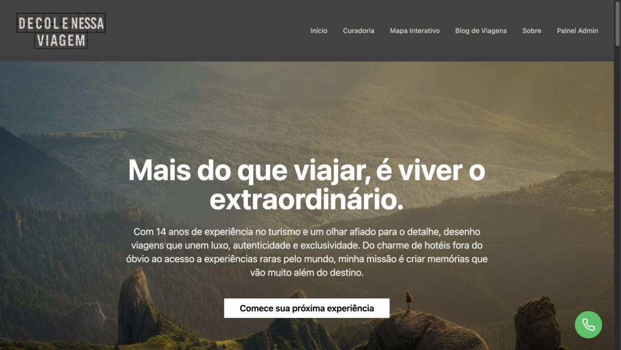 Página inicial de Decole Nessa Viagem