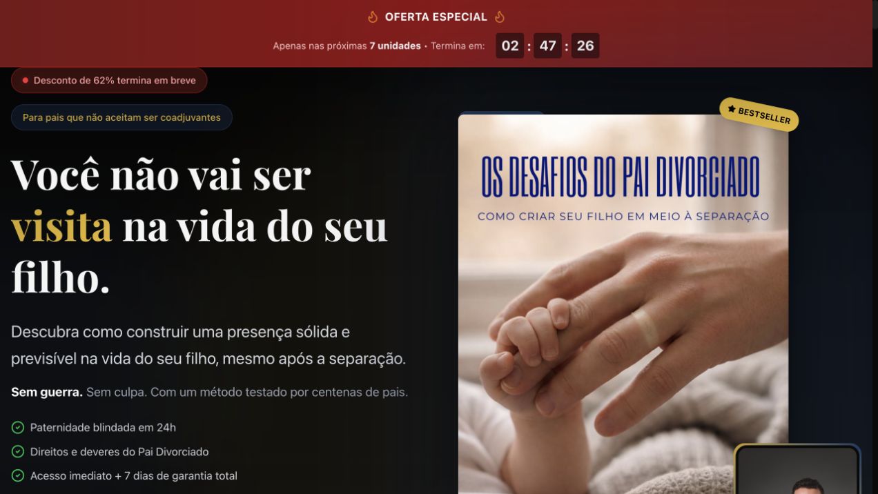 Página inicial de Desafios dos Pais