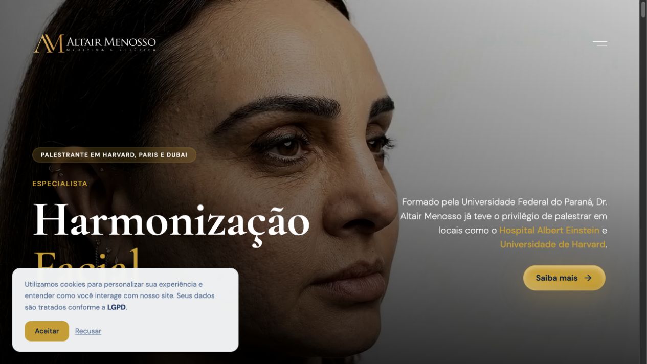 Página inicial de Facial Med Menosso