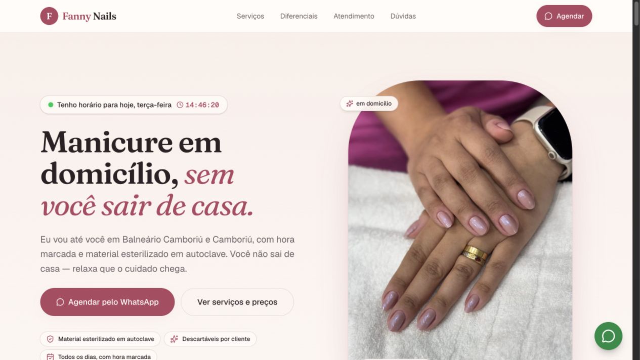 Página inicial de Fanny Biomo