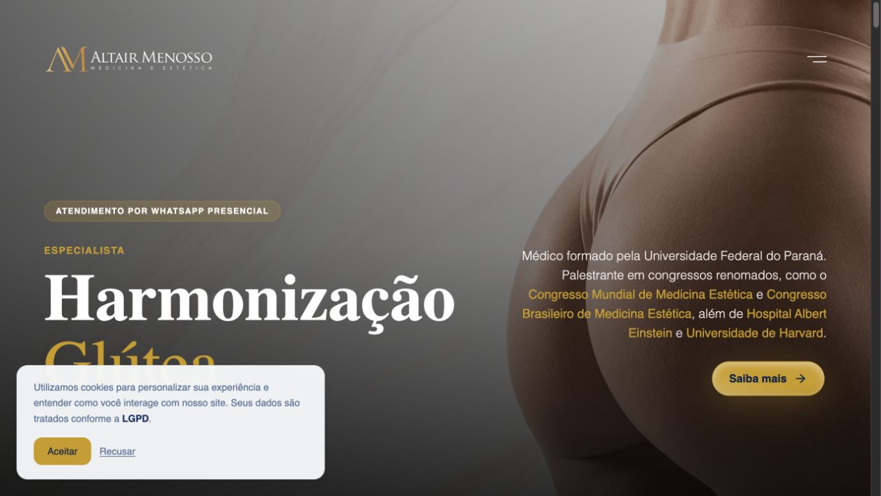 Página inicial de Glúteo Med Menosso