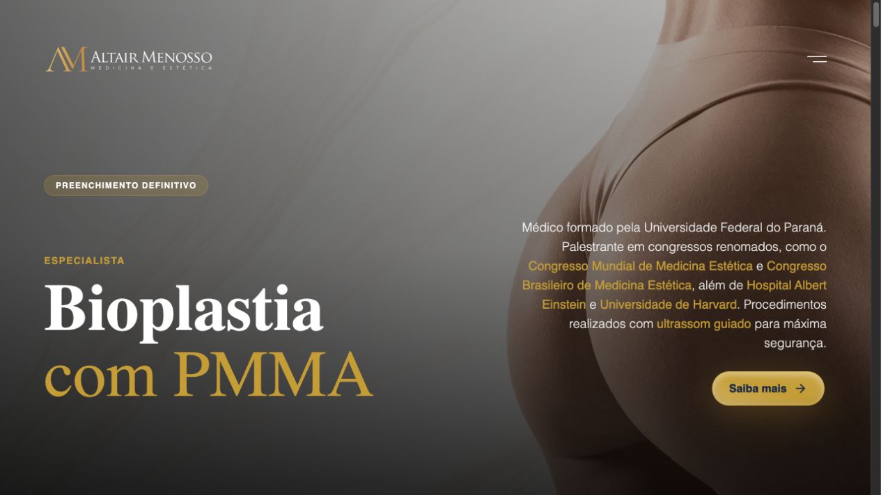 Página inicial de PMMA Med Menosso